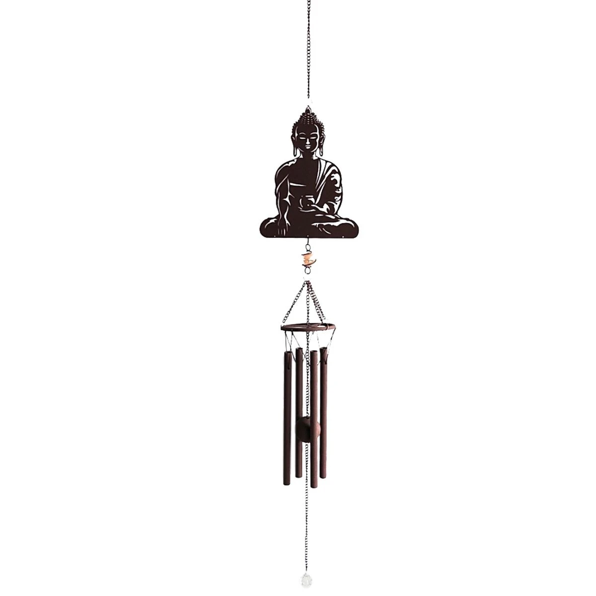 Suspension Bouddha En Métal Aspect Aspect Rouille - 102 Cm – Image 2