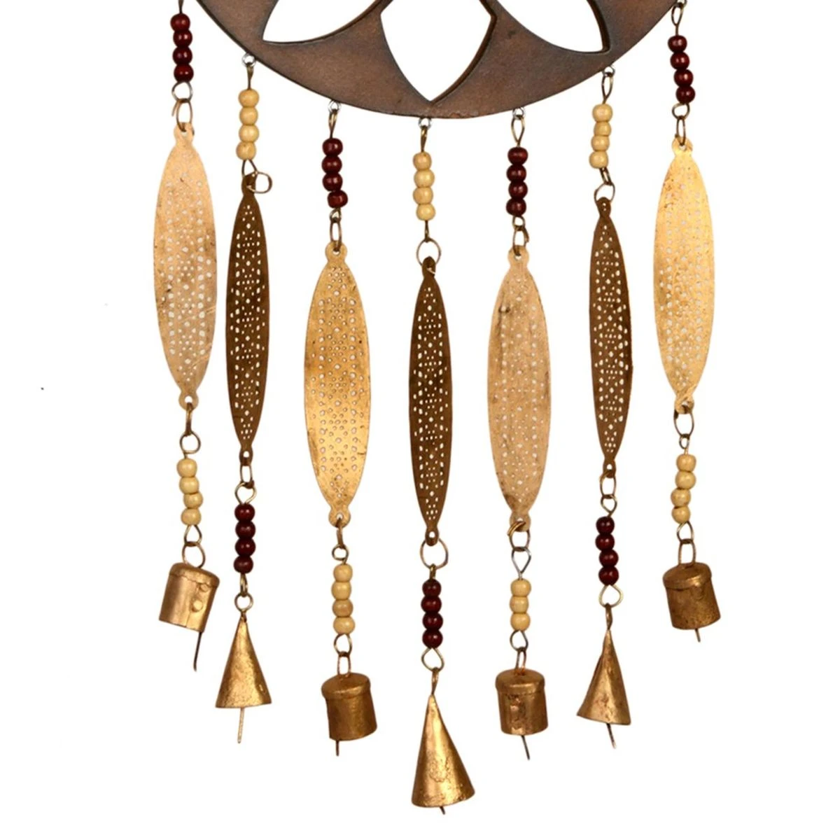 Suspension Lotus En Bois Et Métal Brun - 68 Cm – Image 2