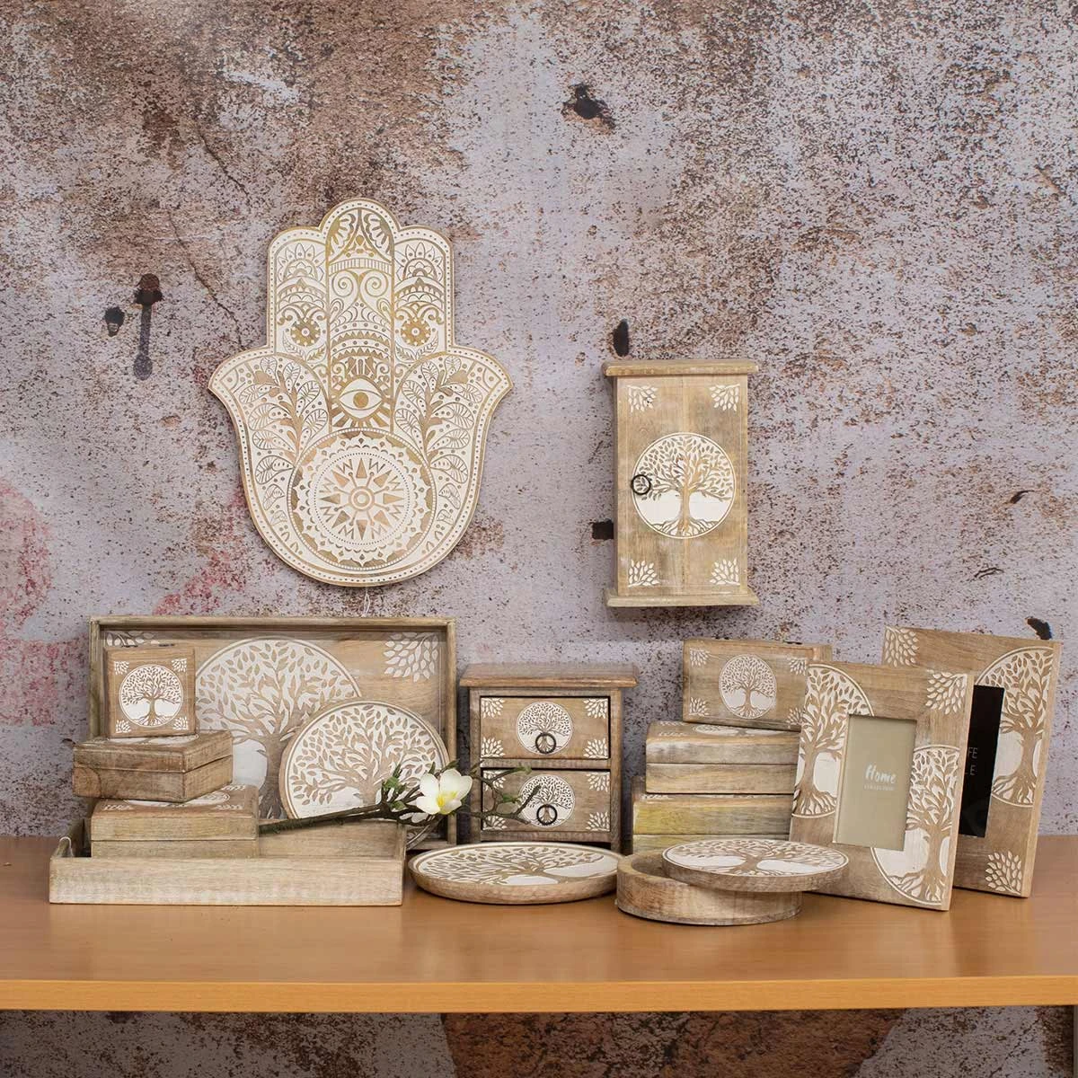 Boite à Clés En Bois Arbre De Vie – Image 4