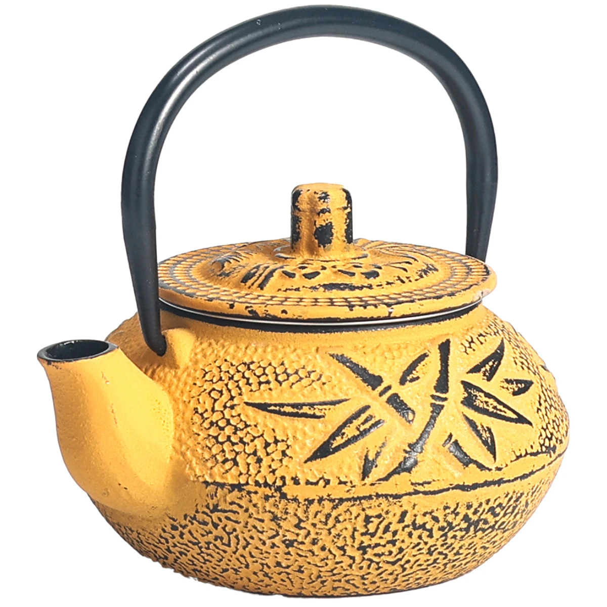 Petite Théière Japonaise En Fonte émaillée Orange 0.30 Litre – Image 4