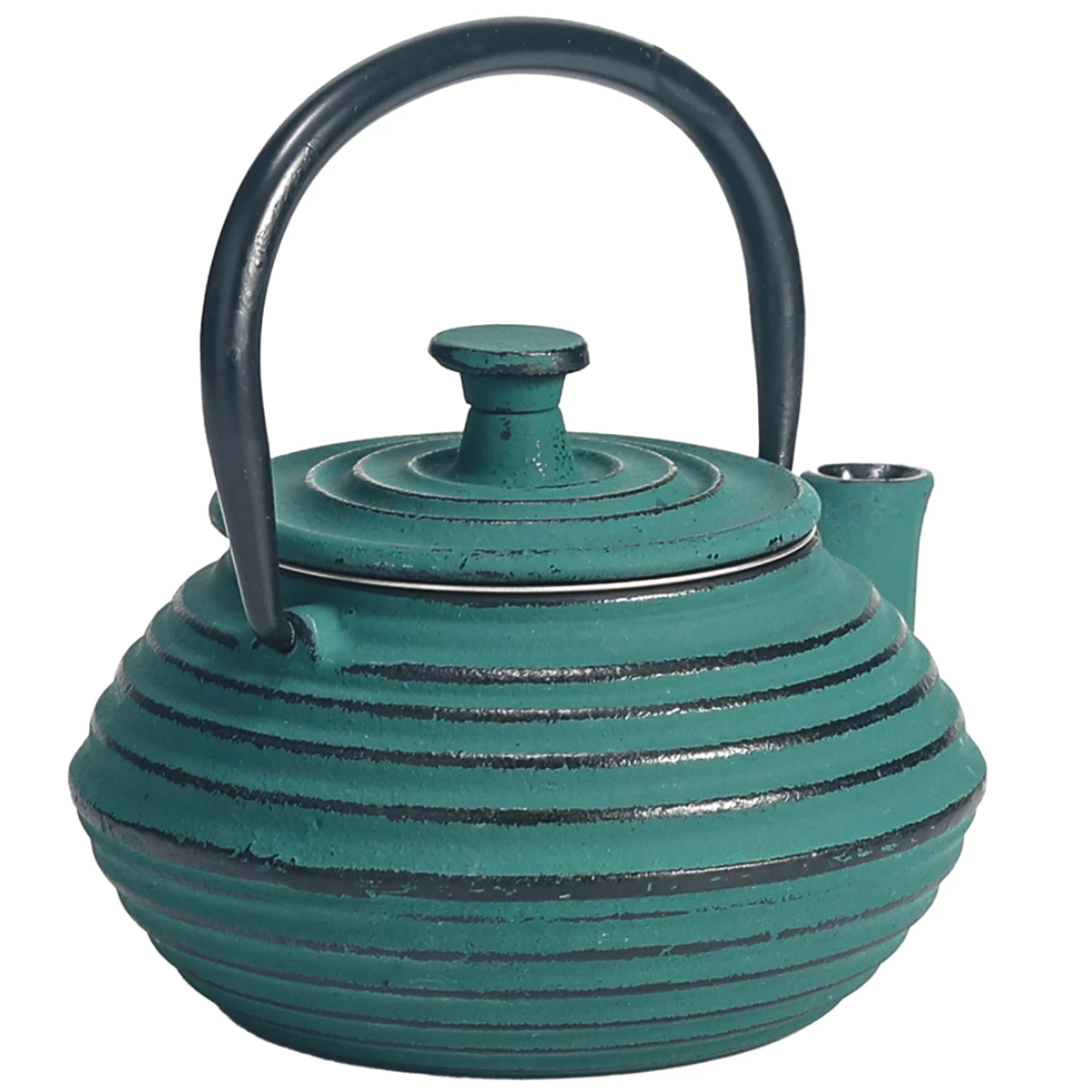 Petite Théière Japonaise En Fonte émaillée Vert 0.30 Litre