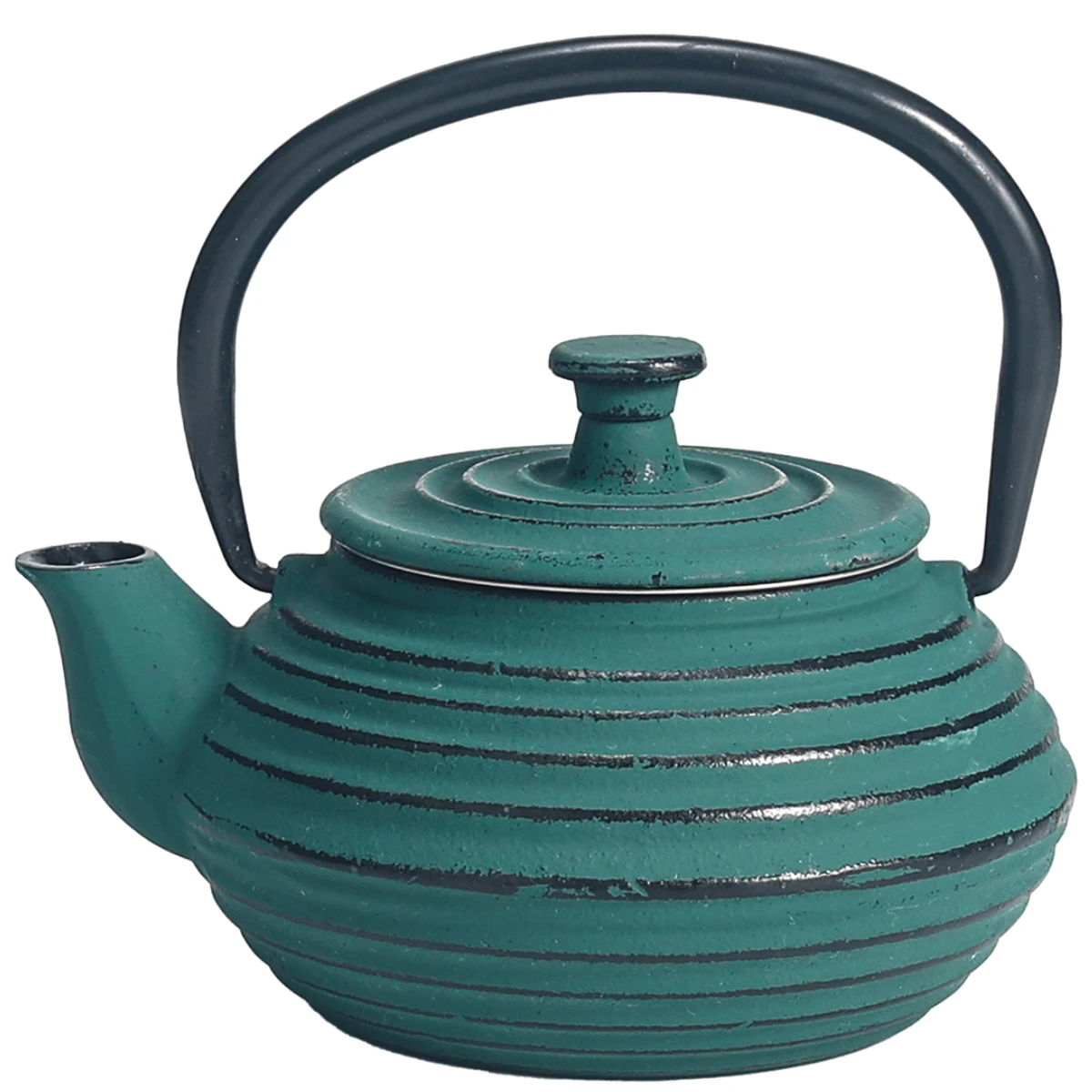 Petite Théière Japonaise En Fonte émaillée Vert 0.30 Litre – Image 2