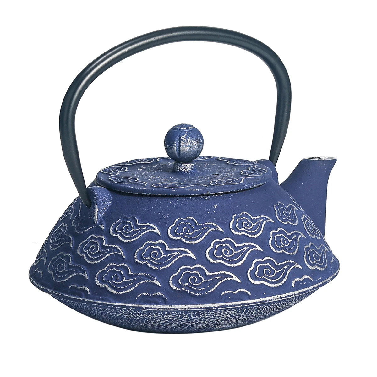 Théière Japonaise En Fonte émaillée Bleue 0.8 Litre