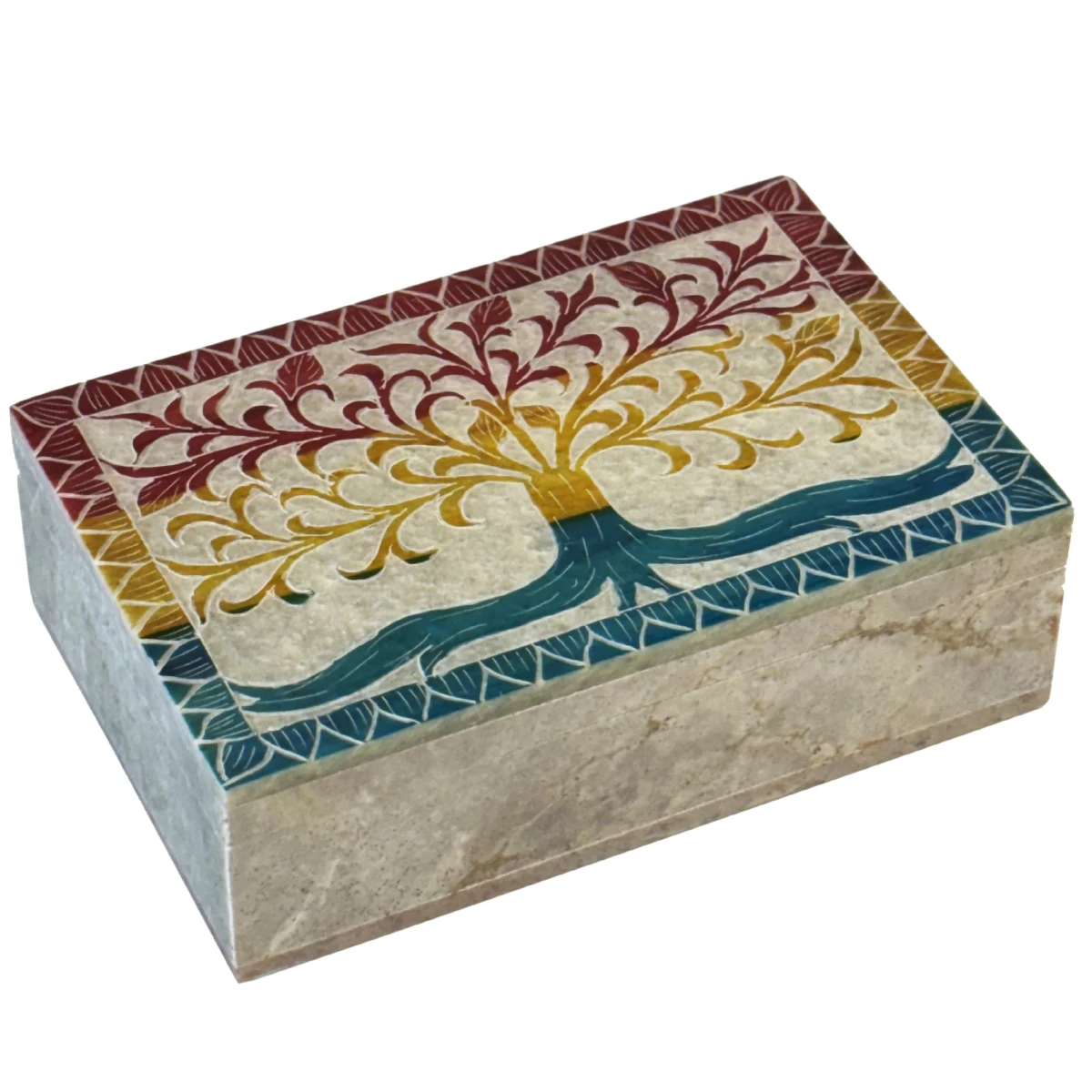 Boite Arbre De Vie En Stéatite Colorée – Image 3