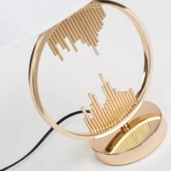 Lampe à Poser Saida En Métal Doré 46 Cm