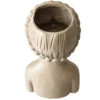 Vase Artisanal Taupe Fillette Bubble 26 Cm