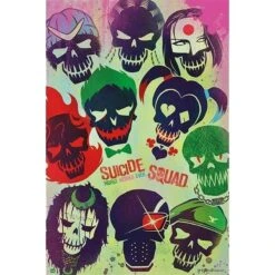 Poster Suicide Squad Skulls 61 X 91.5 Cm