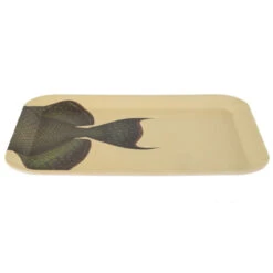 Plateau En Bambou Poisson 43 Cm