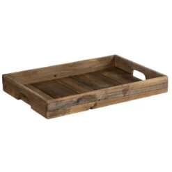Ensemble De 3 Plateaux En Bois Brut