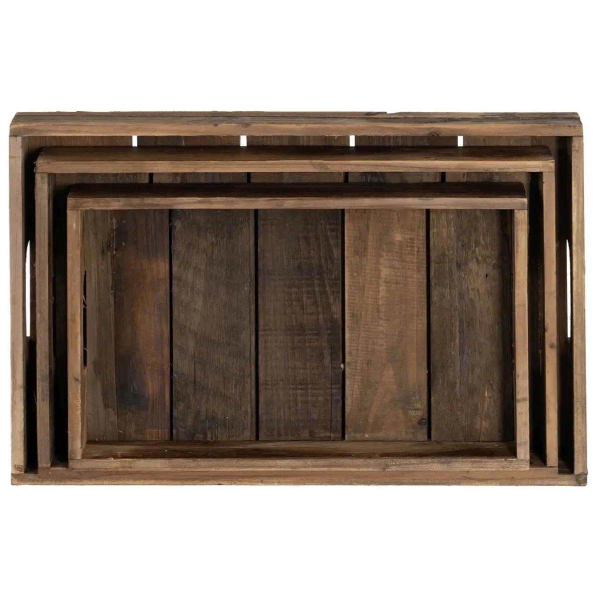 Ensemble De 3 Plateaux En Bois Brut – Image 2