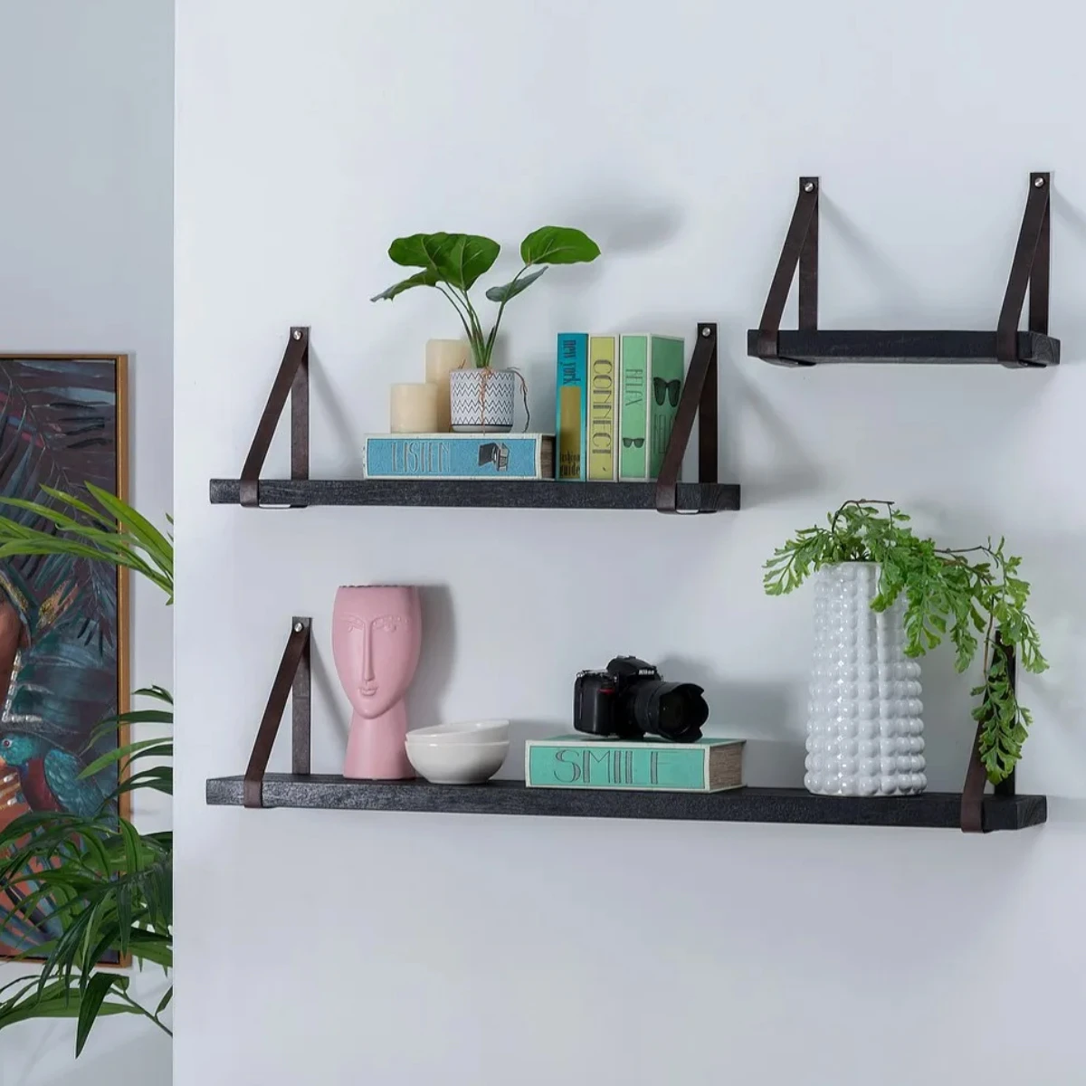 Tablette Murale En Bois De Manguier 120 Cm