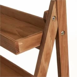 Étagère Porte Plantes 3 étages En Sapin 79.5 Cm