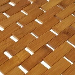Tapis De Bain En Bambou Naturel 42 X 60 Cm