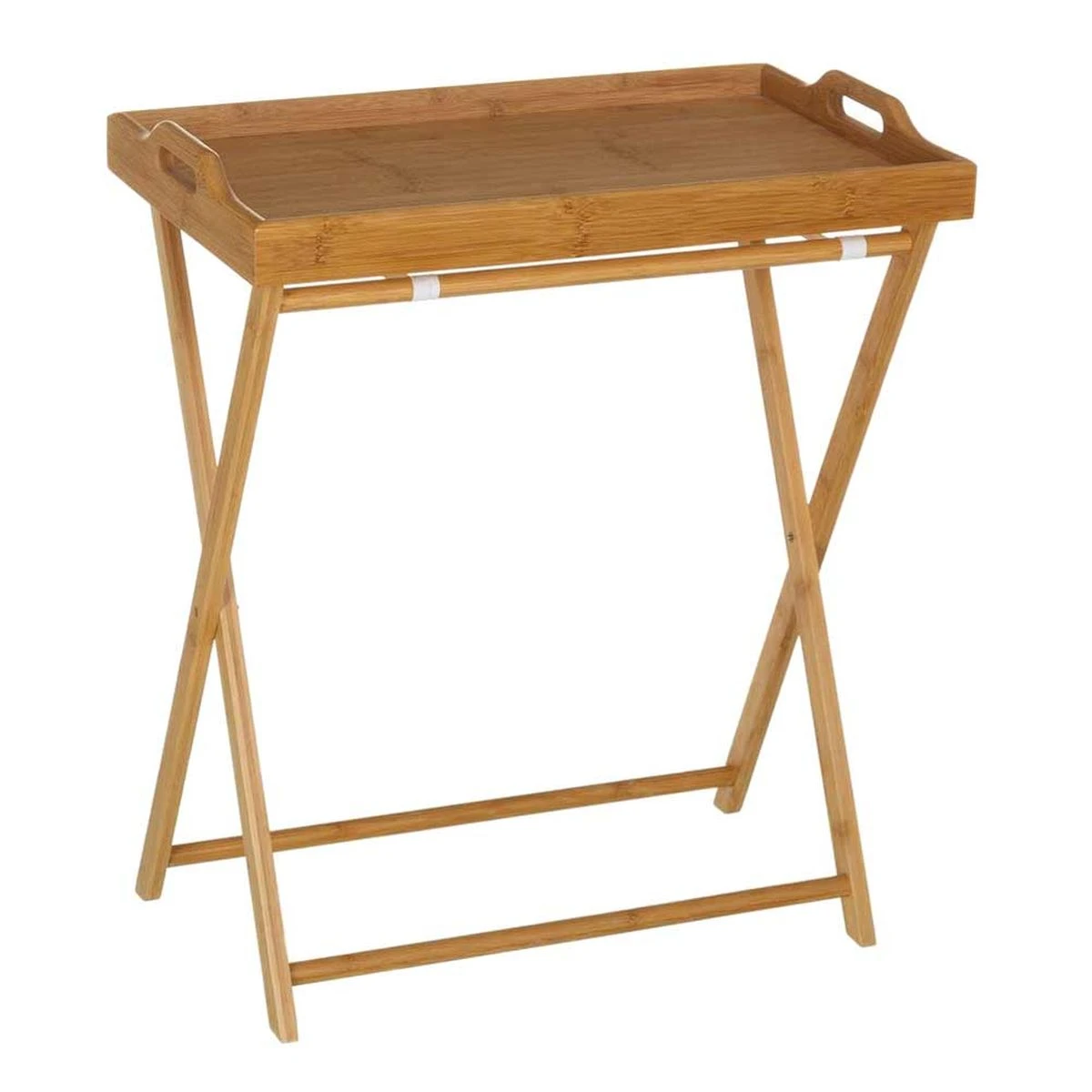 Plateau Sur Pieds Pliables En Bois - 62 Cm – Image 3