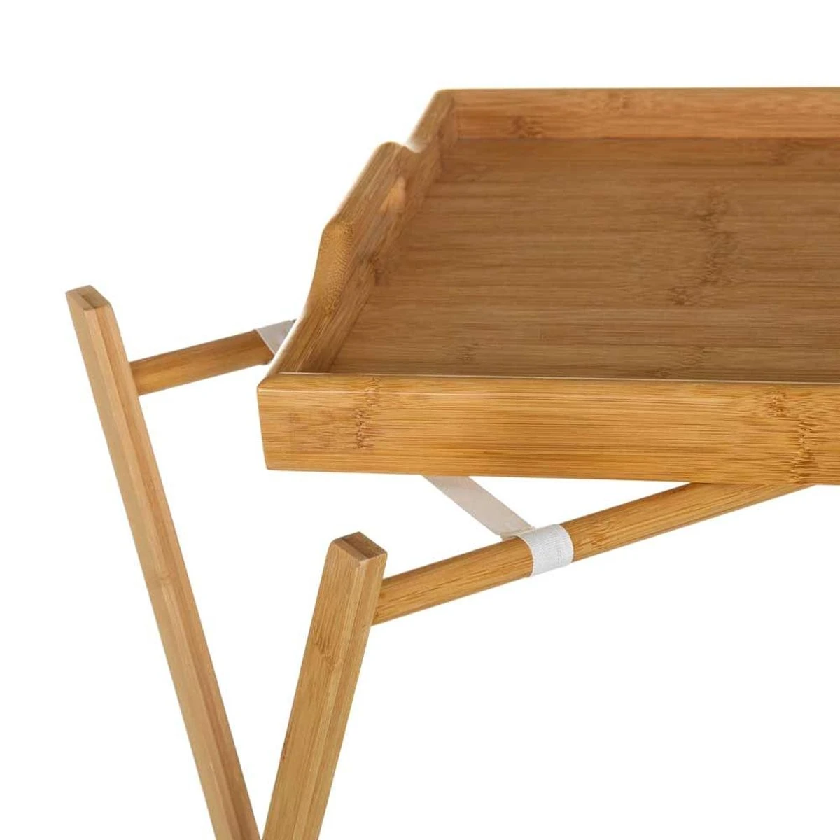 Plateau Sur Pieds Pliables En Bois - 62 Cm – Image 2