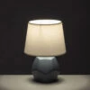 Lampe En Céramique 26 Cm - Modèle Gris