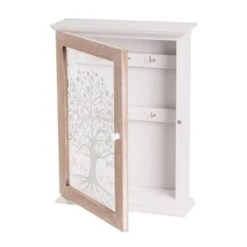 Boite à Clés Arbre De Vie En Bois Blanc