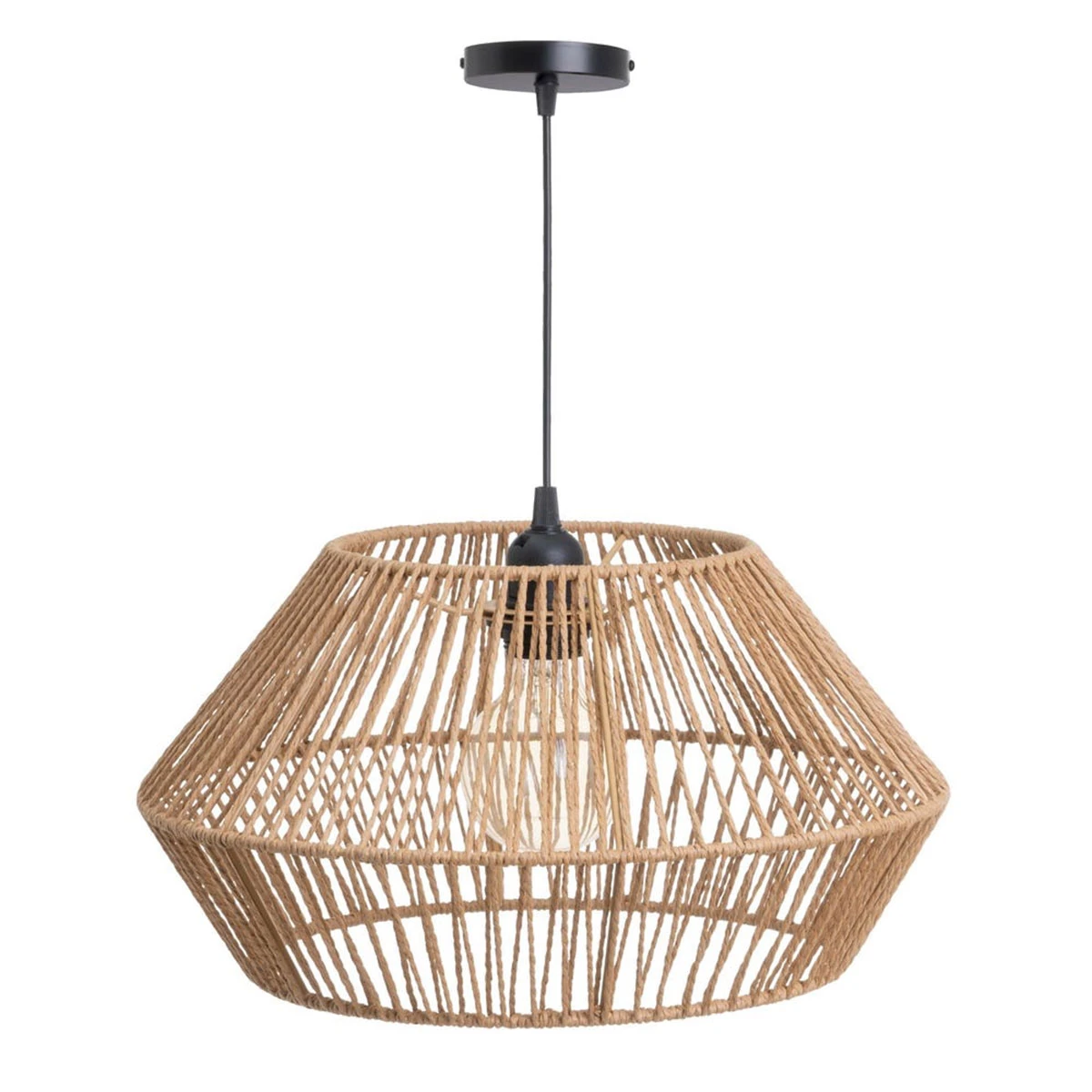 Lustre En Fibre De Papier Tressée 38 Cm – Image 4