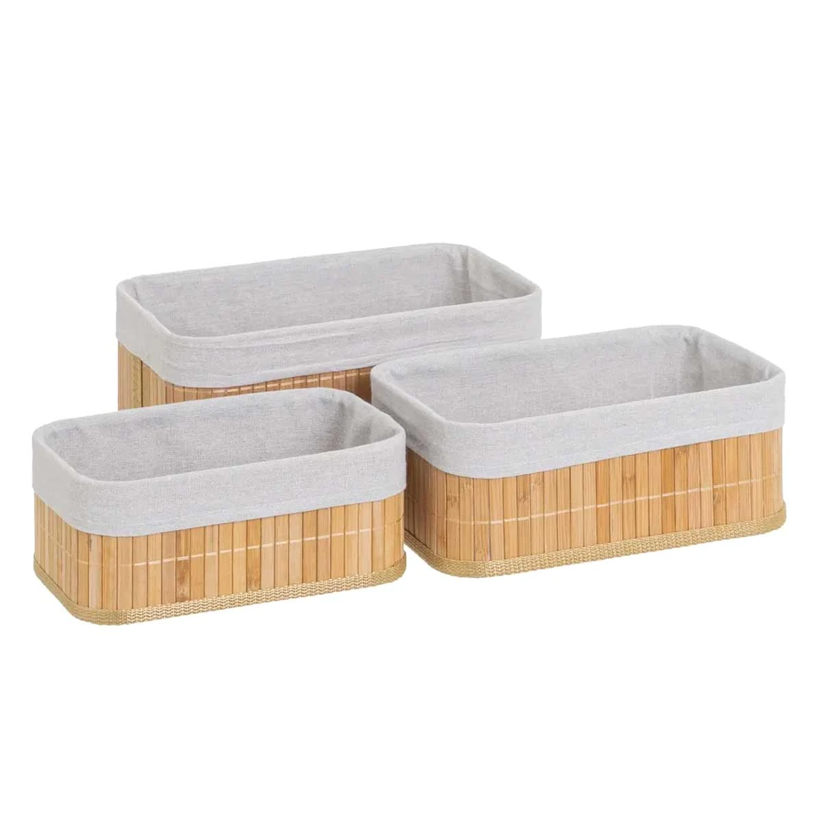 Set De 3 Paniers De Rangement En Bambou – Image 5