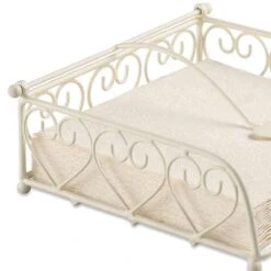 Porte Serviettes Coeurs En Métal Crème