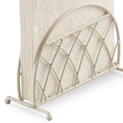 Porte Serviettes Treillis En Métal Crème