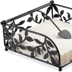 Porte Serviettes Branches En Métal Noir