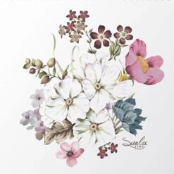 Grand Plateau En Mélamine Floral Méa