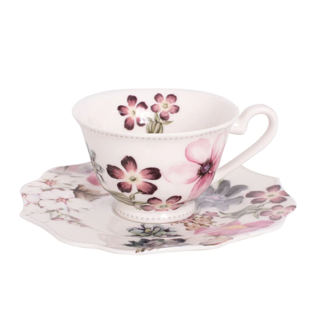 Tasse Et Sous-tasse En Porcelaine Fine - Méa