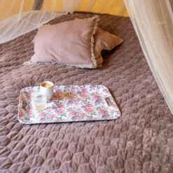 Grand Plateau En Mélamine Roses Joséphine