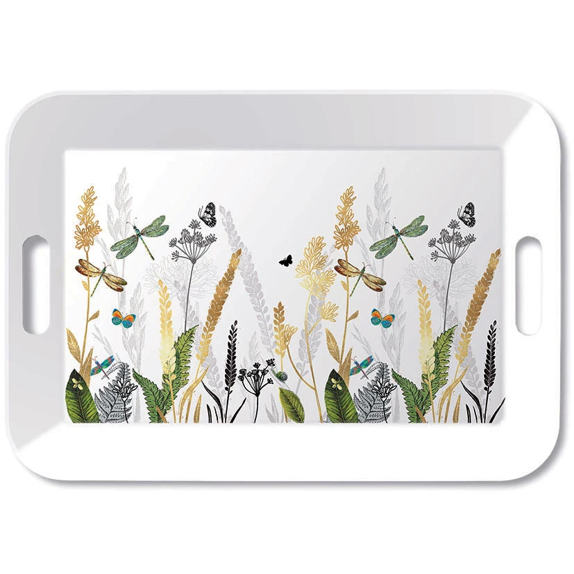 Grand Plateau En Mélamine Libellules