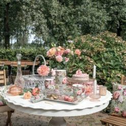 Grand Plateau En Mélamine Pivoines