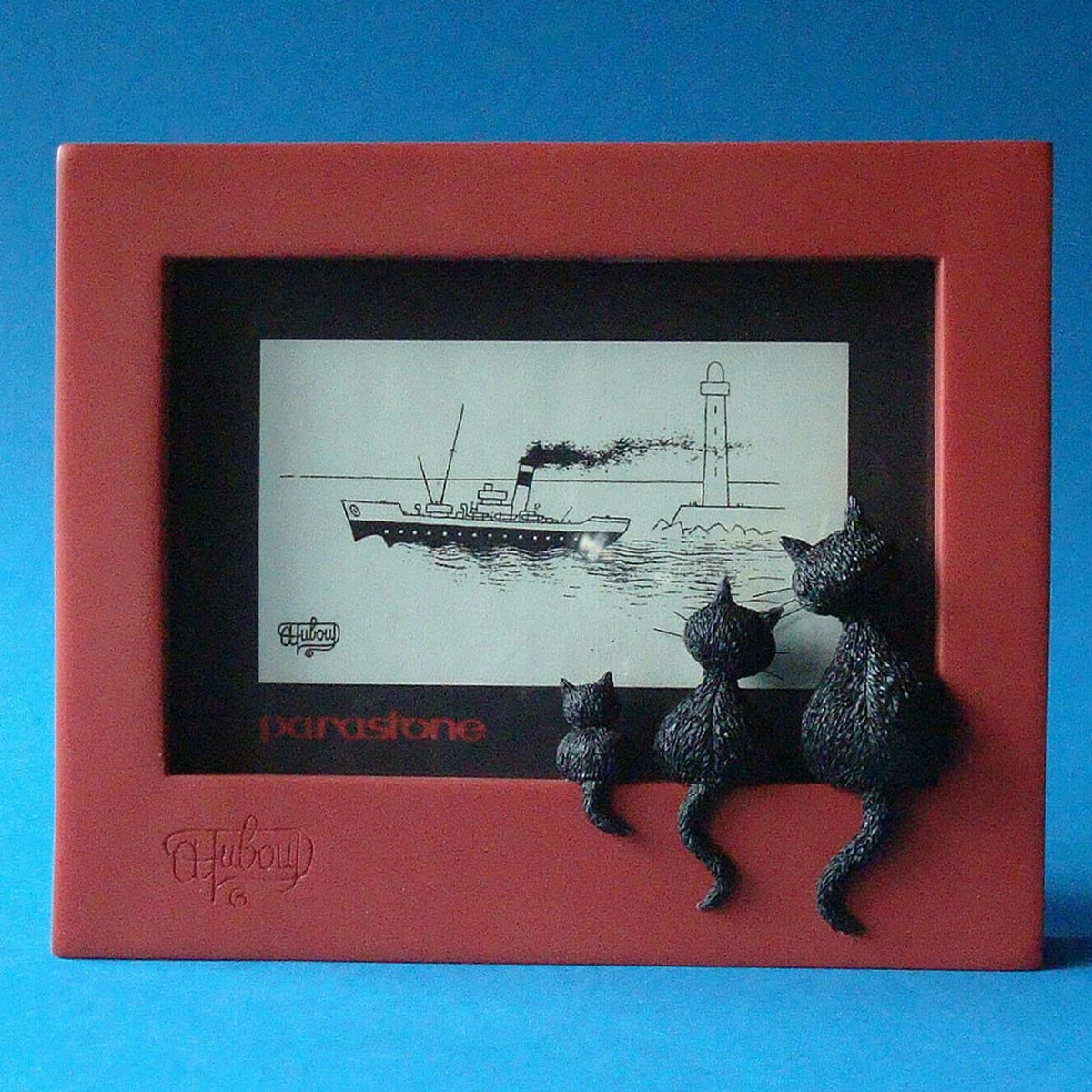 Cadre Photo Brique Les Chats De Dubout Le Trio 15.5 X 12.5 Cm