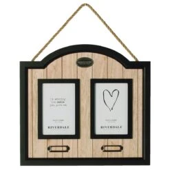 Cadre Photos En Bois Rétro à Suspendre 36 Cm