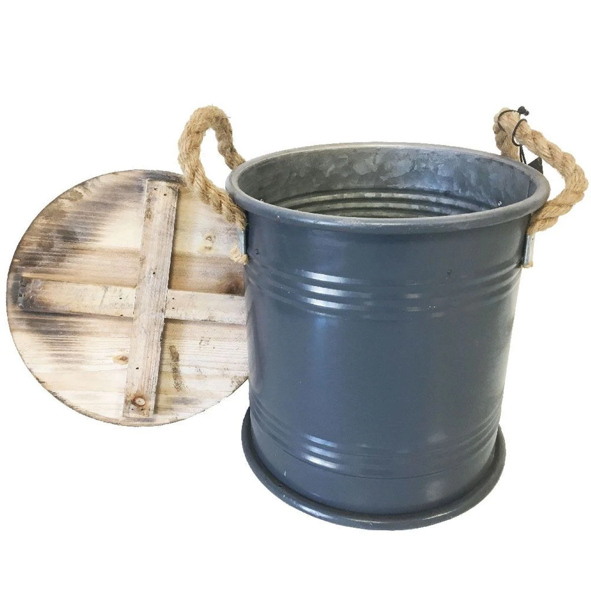 Boîte De Rangement Pouf Industrielle Petit Modèle 27 Cm