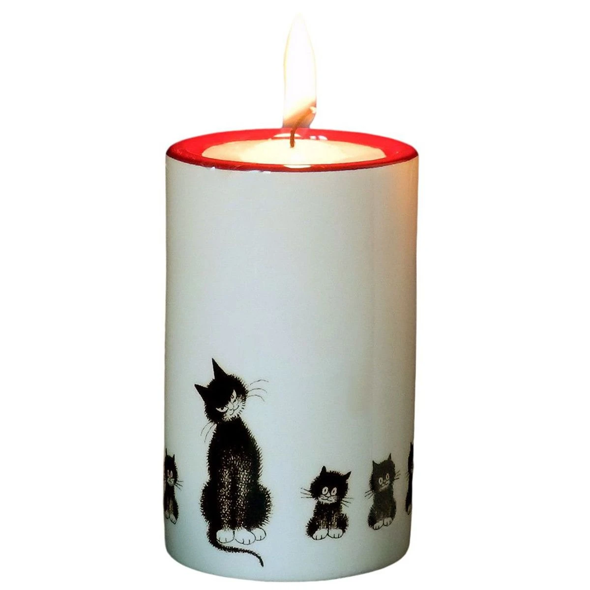 Bougeoir Les Chats De Dubout - L'alignement 8 Cm – Image 2