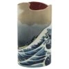 Vase Silhouette D'Art - La Grande Vague De Kanagawa - Hokusai