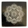 Brûle Encens En Pierre à Savon Noire Mandala