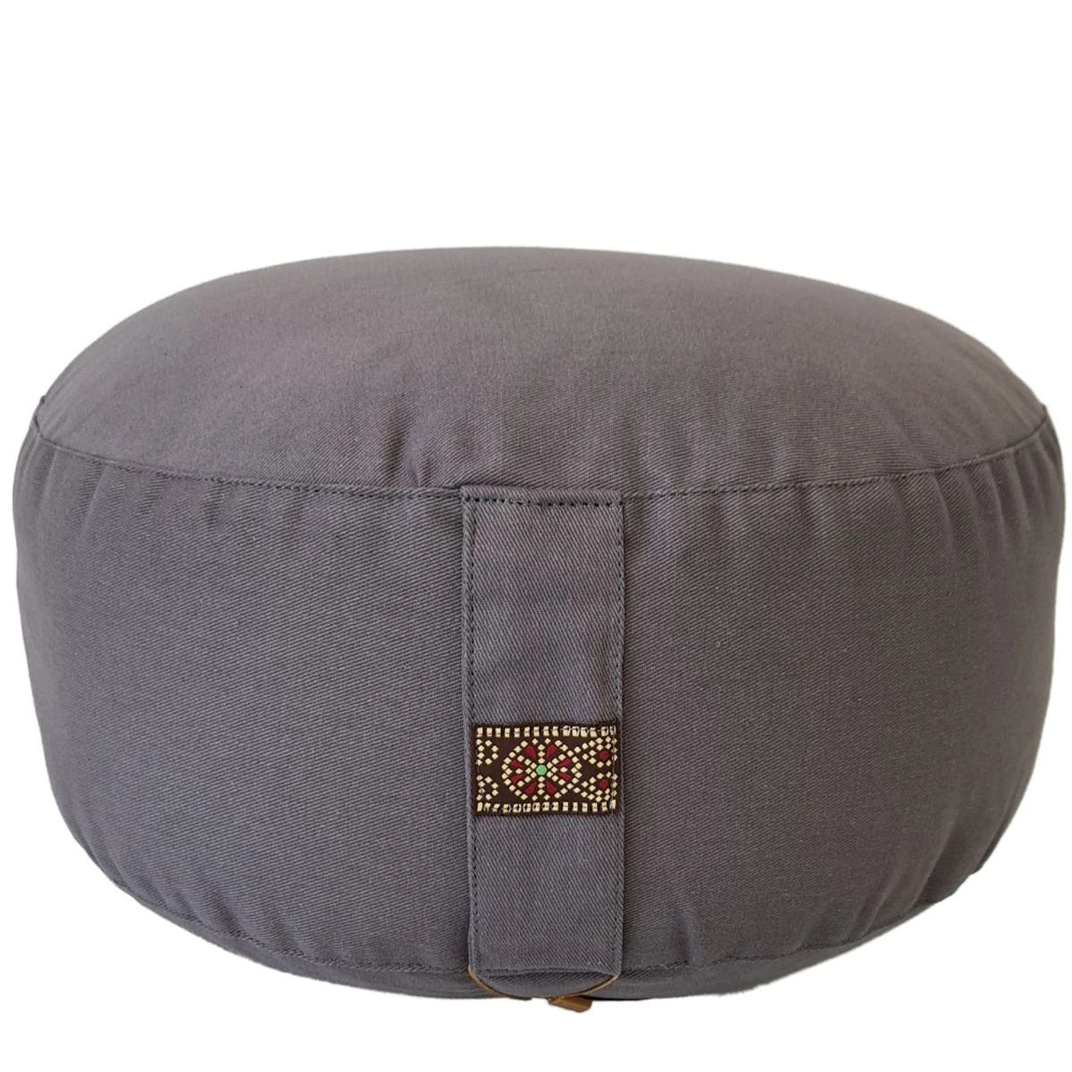 Coussin De Méditation Gris - Coton BIO – Image 2