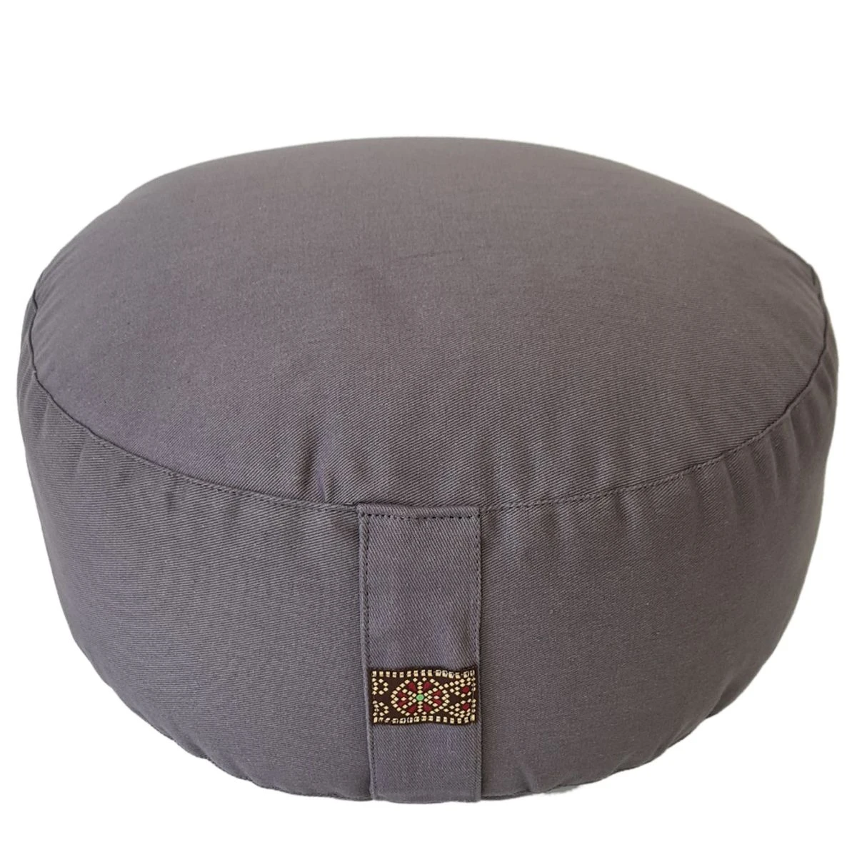 Coussin De Méditation Gris - Coton BIO – Image 3