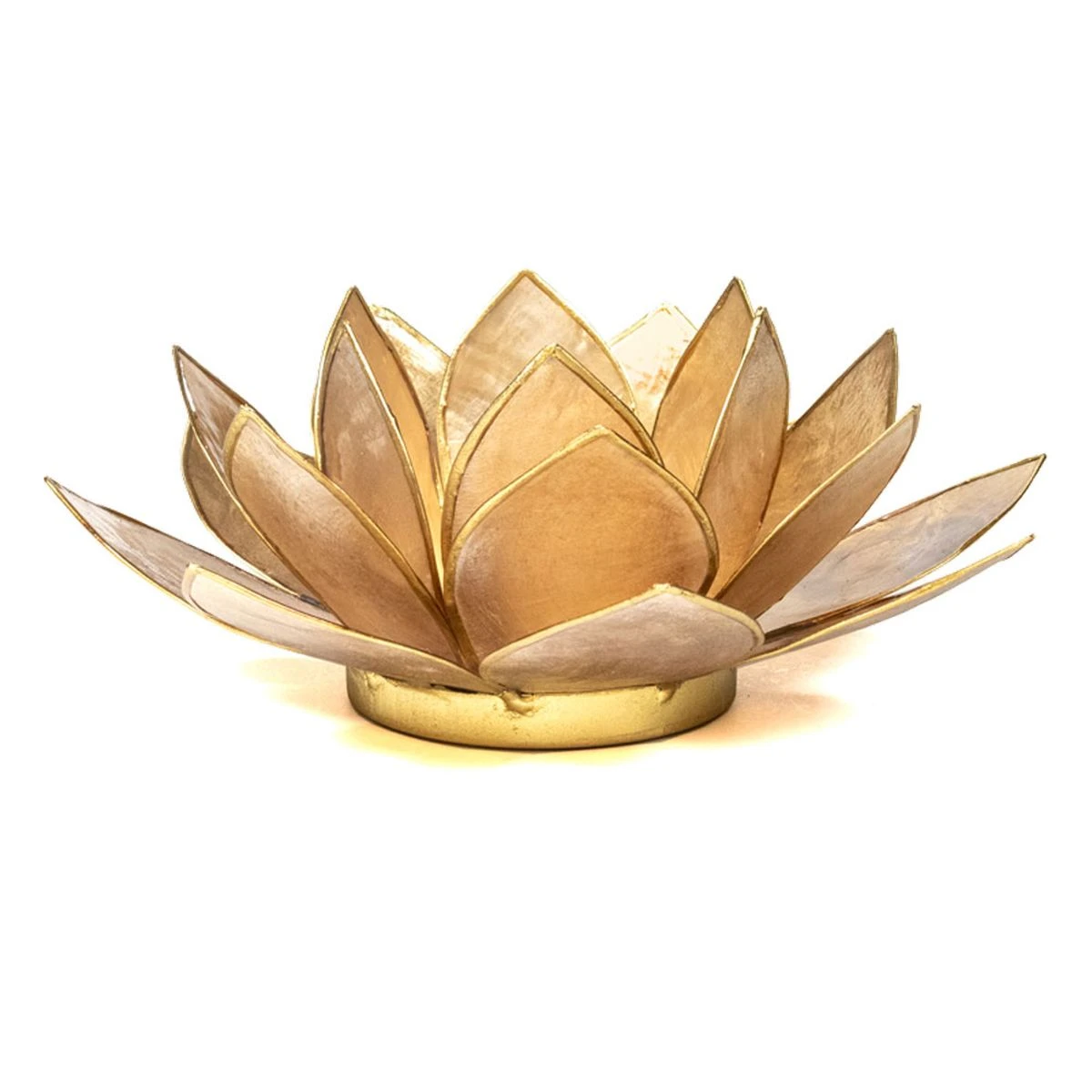 Photophore Fleur De Lotus Or Finition Or – Image 2
