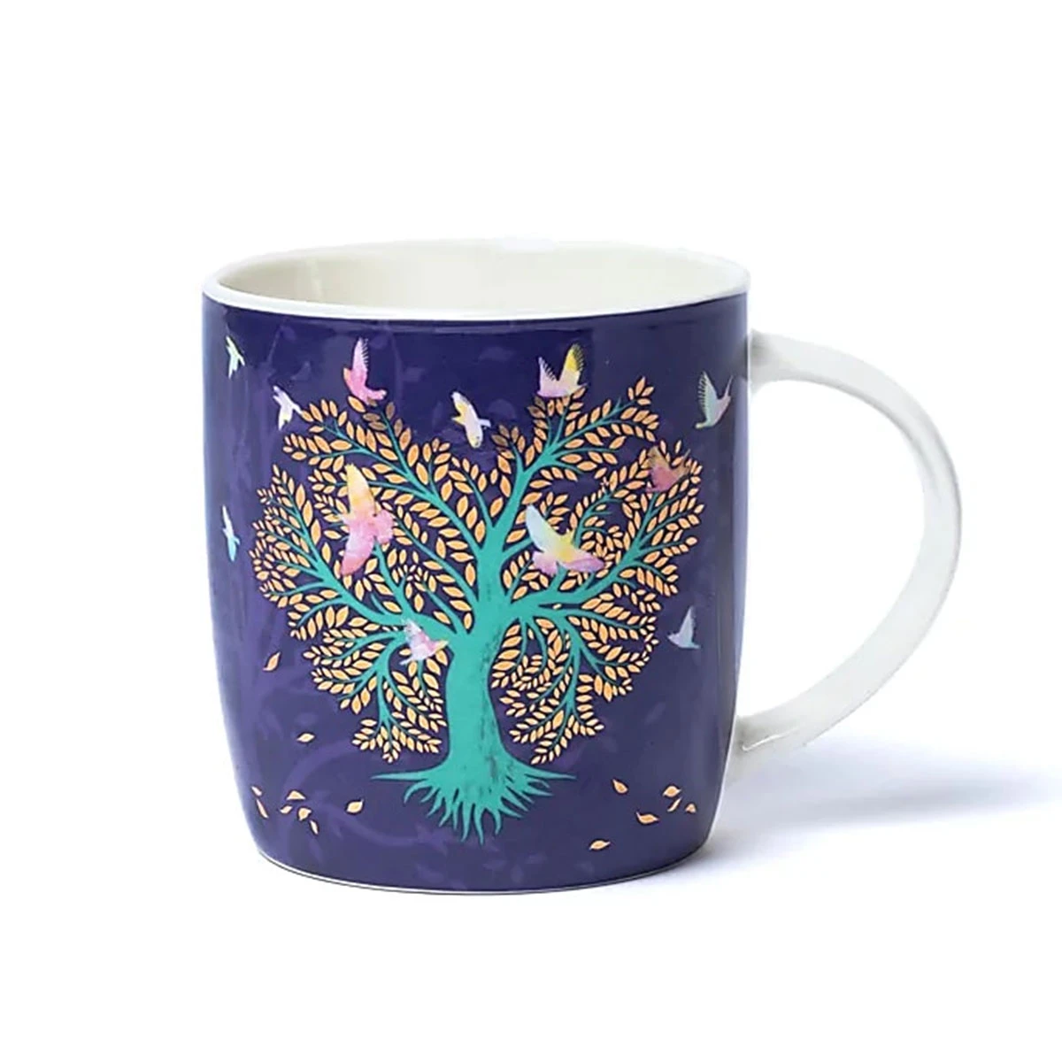 Tisanière En Porcelaine Violette Avec Infuseur - Lovebirds