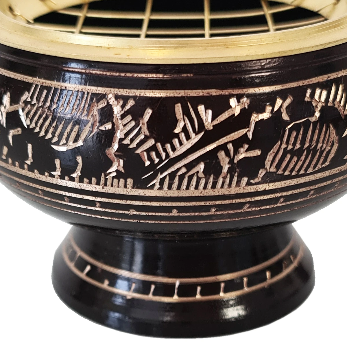 Brûle Encens à Charbon En Laiton - Marron