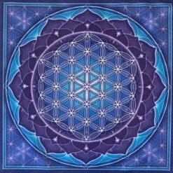 Bannière Murale Fleur De Vie - 37 Cm