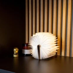 Lampe Livre En Bois D'érable - Taille L - Couleur Noyer