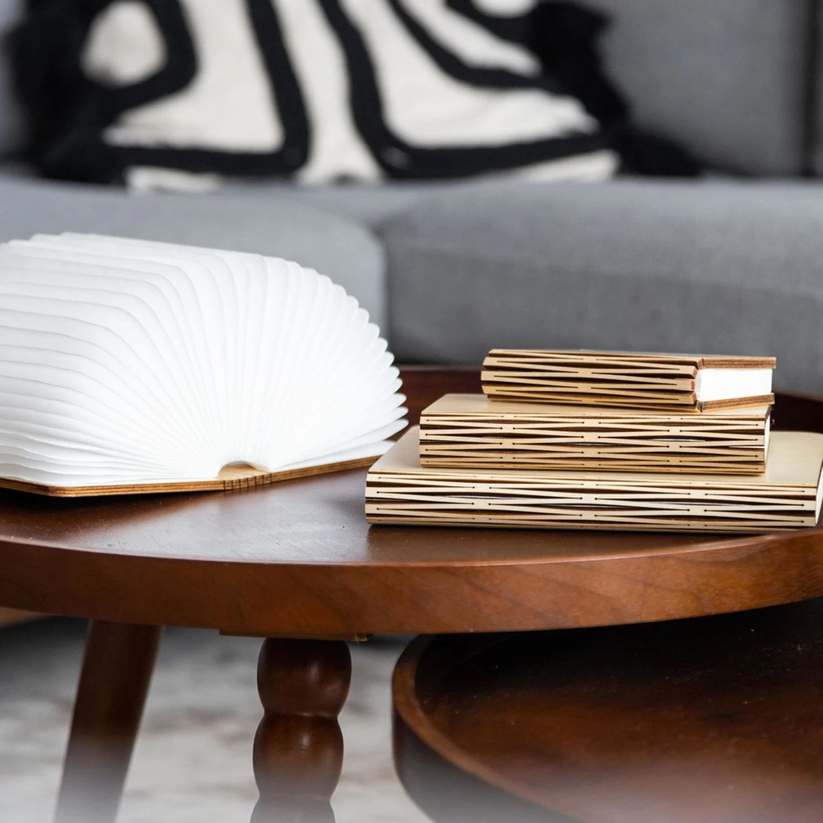 Lampe Livre En Bois D'érable - Taille S - Couleur Erable