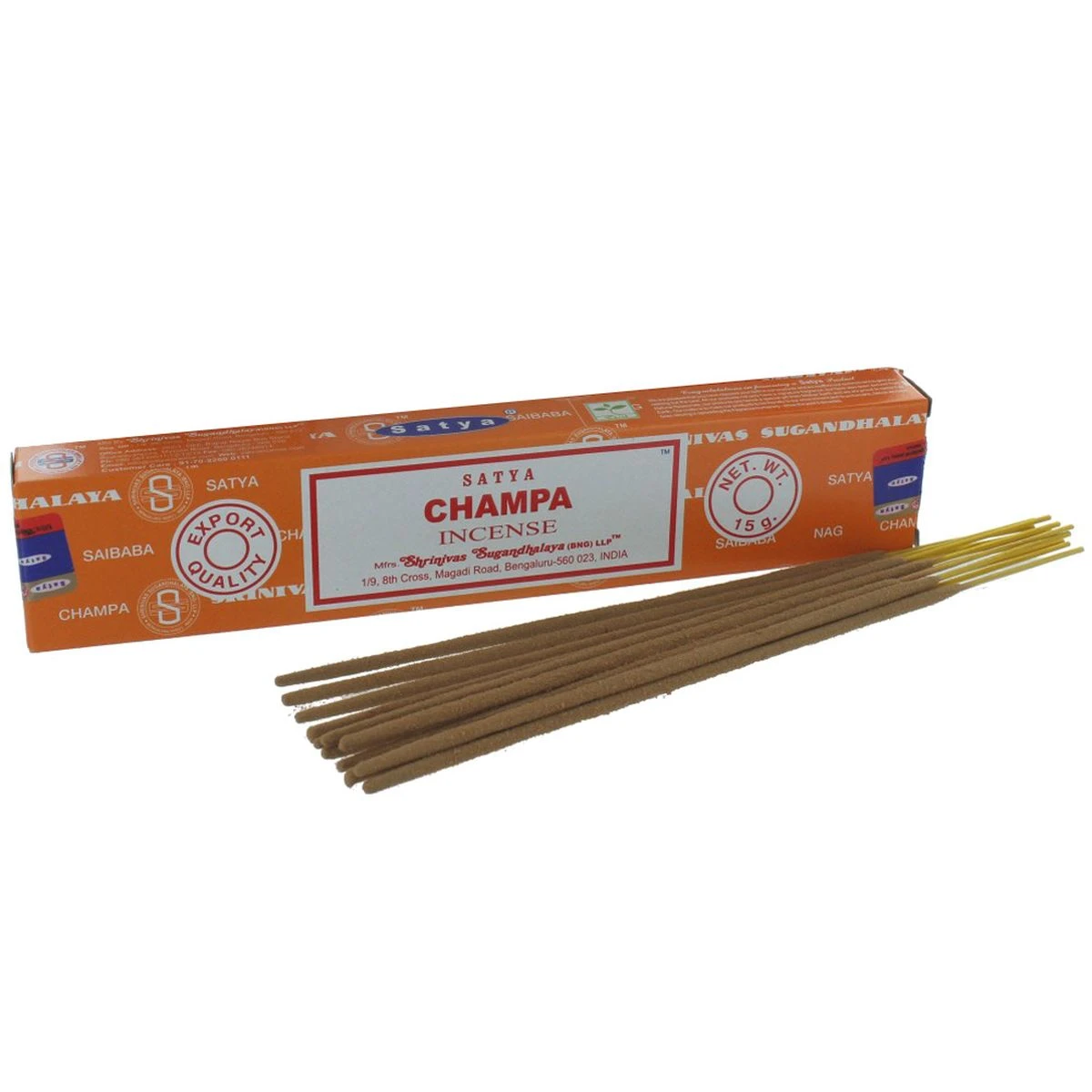 12 Boites D'Encens Satya Champa 15 G