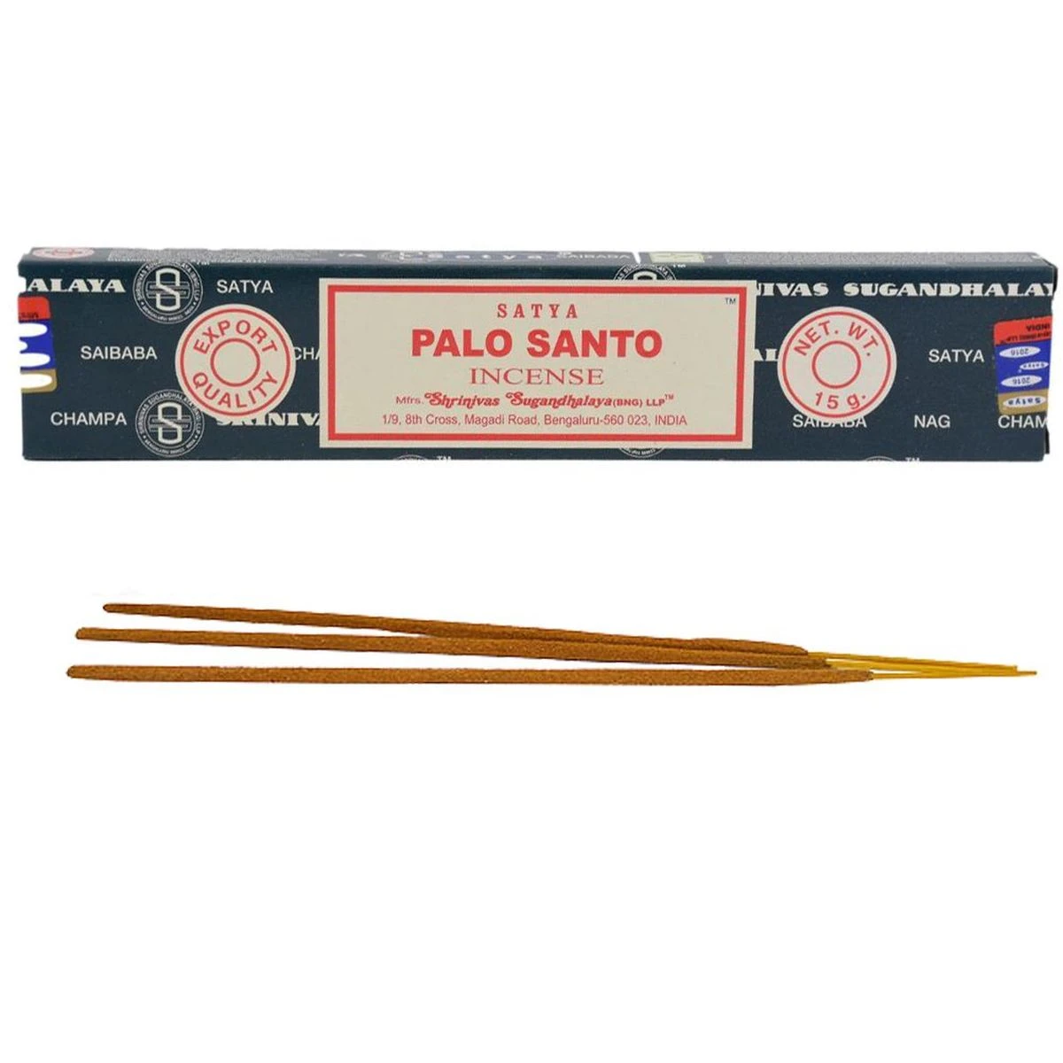 12 Boites D'Encens Satya Palo Santo 15 G