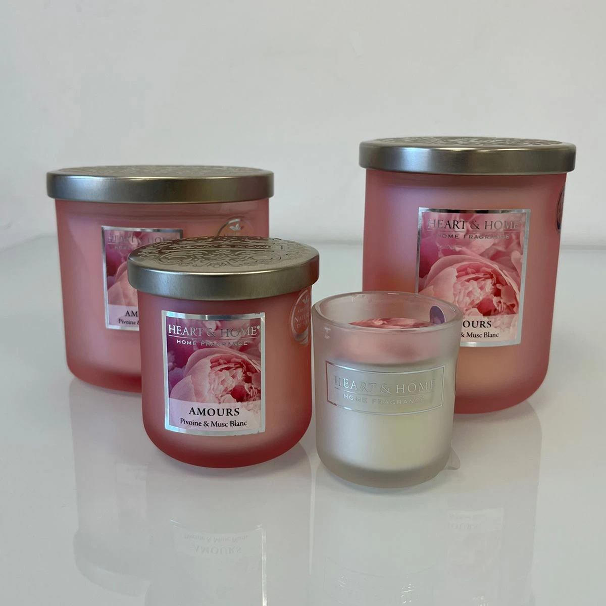 Bougie Votive Heart And Home 15 Heures - Amour