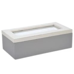 Boite Déco Rétro Effet Patiné Rectangulaire En Bois