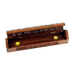 Boite Brûle Bâton Et Cône D'encens Arbre De Vie En Bois